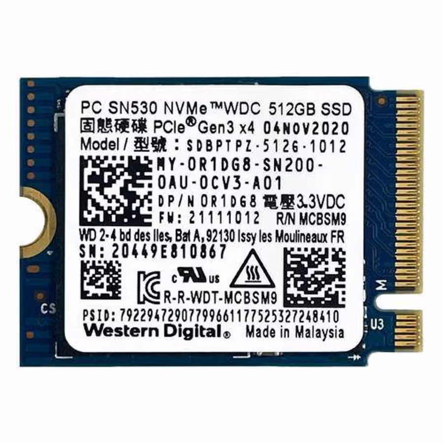 Western Digital PC SN530 NVMe 512GB SSD